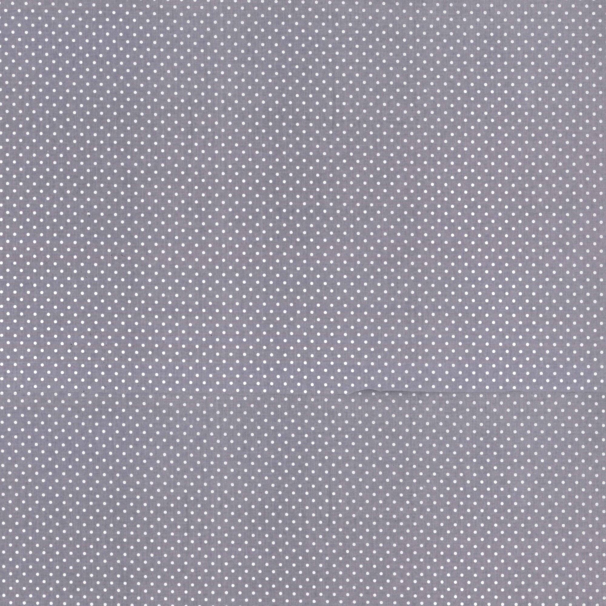 Fabric Traditions Gray Pin Dot Cotton Fabric